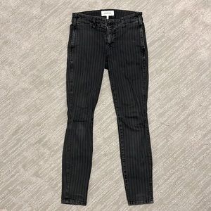 THE GREAT size 25 striped denim pants